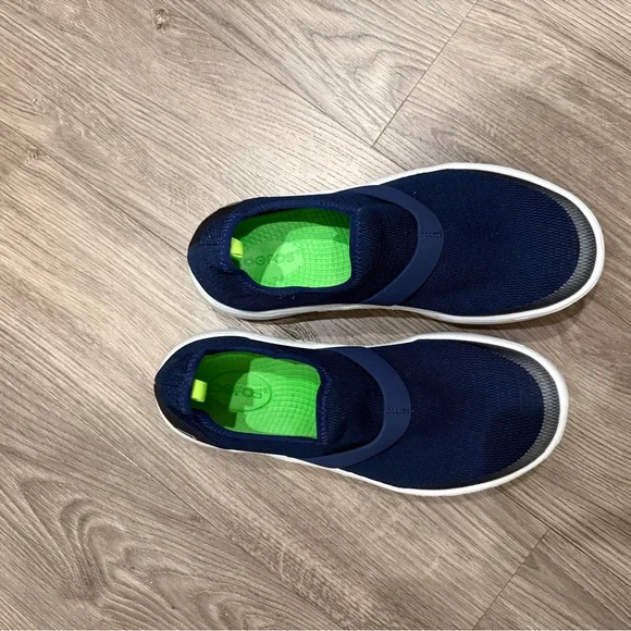 OOFOS Oomg Low Mesh White / Navy US Women’s 10 - Picture 4 of 8